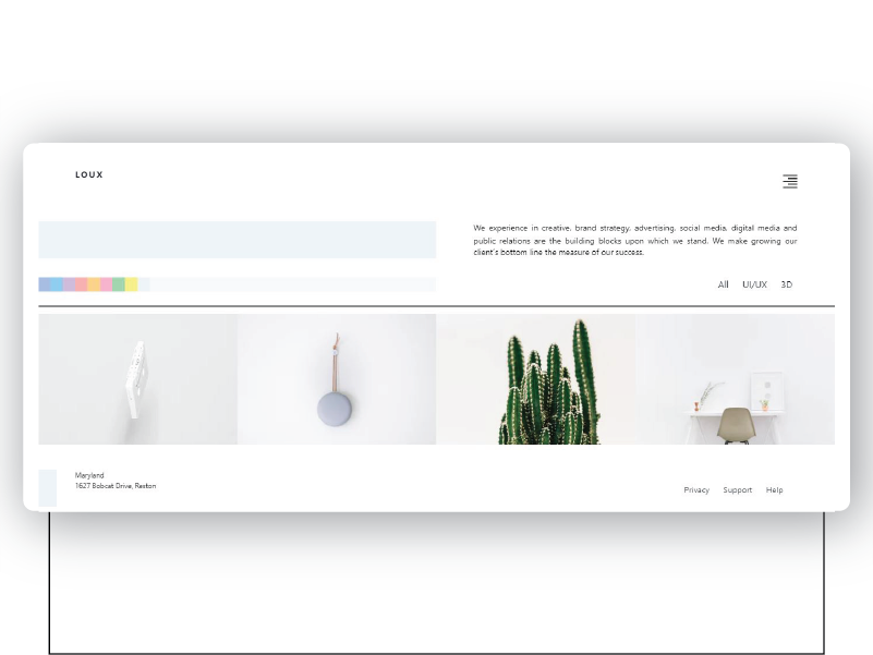 LOUX — Redefining Creative Agency Minimalism company branding design landingpage uiux uiuxdesign web webdesign website