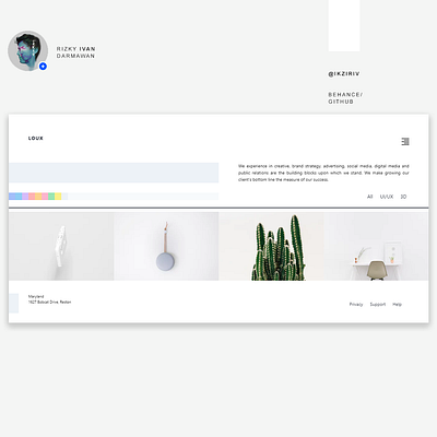 Loux Landing Page company branding design landingpage uiux uiuxdesign web webdesign website
