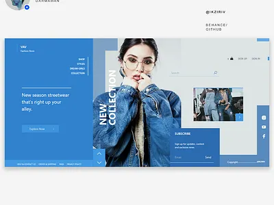 VAV Fashion Store design app designer ecommerce landingpage shopping app uiux uiuxdesign web webdesign
