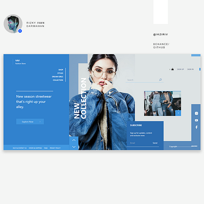 VAV Fashion Store design app designer ecommerce landingpage shopping app uiux uiuxdesign web webdesign