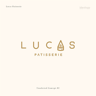Lucas Pattisserie Unselected Concept 2 art direction brand brand design brand identity branding design graphic design identity design logo logodesign visual identity