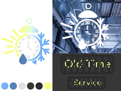 Old Time Service Logo Concept 1
