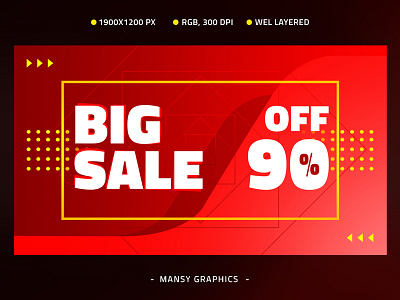 Big Sale Banner app banner banner design bunner design illustration sale sales web web banner