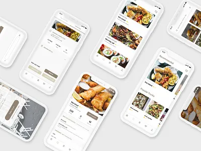 Food Truck App app design flat icon ui ux