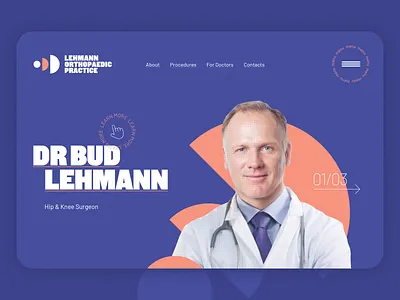 Orthopaedic surgeon branding design doctor experience healthcare medical orthopaedic ui ux website