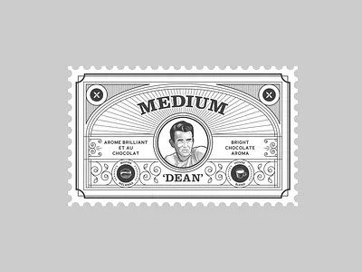 Jimmys Coffee Final branding coffee branding coffee label design engraving illustration illustrator james dean vector line art