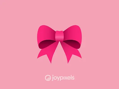 The JoyPixels Bow Emoji - Version 6.0 bow christmas emoji emojis gift giving glyph graphic icon illustration present ribbon