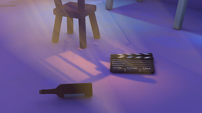 Edit suite at night 3d animation c4d cinema4d digital illustration editing film modeling movie