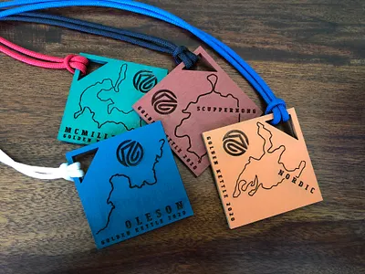 Golden Kettle Trail Series Medals kettle moraine logo map medal race racing run trail running wisconsin