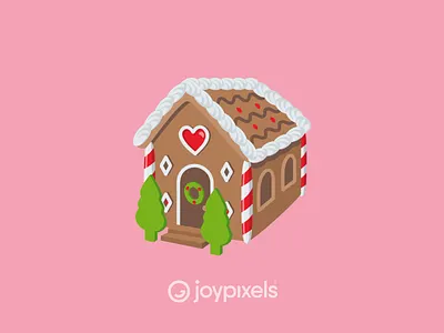 The JoyPixels Gingerbread House - Winter Joy Pack christmas december emoji emojis gingerbread gingerbread house gingerbread man glyph graphic holiday icon illustration