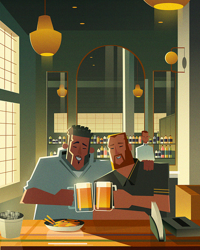 At the bar art artist character conceptart design digitalartist illustration photoshop vector