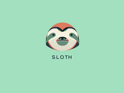 Geometric Sloth Illustration animal geometric illustration sloth sloths