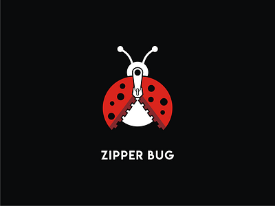 Zipper Bug branding design doublemeaning dualmeaning illustration logo