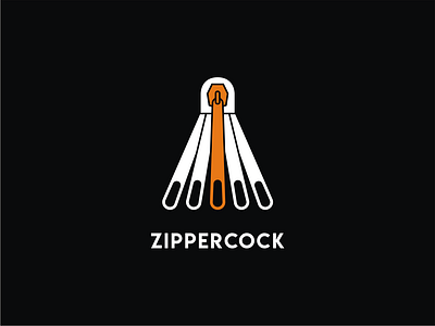 Zipper Cock Logo branding design doublemeaning dualmeaning illustration logo