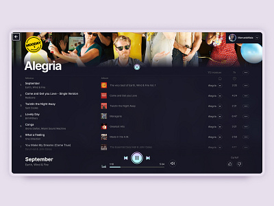 Mooday - Music Player ai artificial intelligence music music player player streaming ui