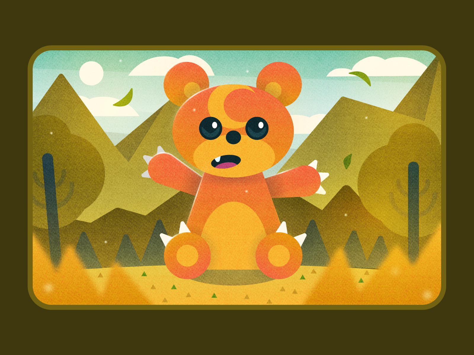 Teddiursa Pokemon Card Art