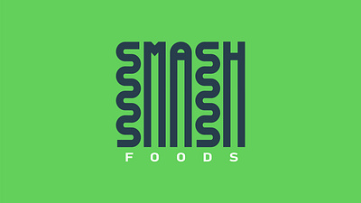 Smash foods branding food green logo noodles