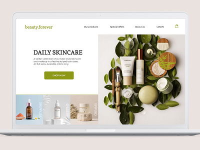 Web design for beauty store beautystore figma kazakhstan ui webdesign