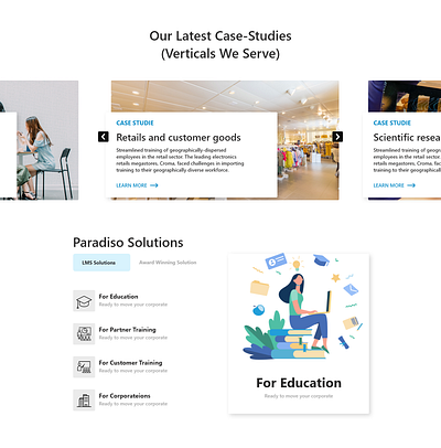 web site blog section design minimal ui ux web website