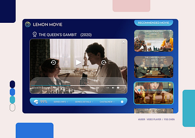 #UI009 Video Player cheese gambit player queen thequeengambit ui ui009 video videoplayer