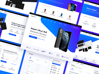 Repair Shop Website Design device repair mobile repair modern design repair shop responsive design ui design ui ux ui ux design uiuxdesign webdesign website design