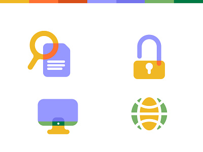 Essential icon set 3 branding computer display find icon icon set icons illustration lock logos magnifier privacy search web