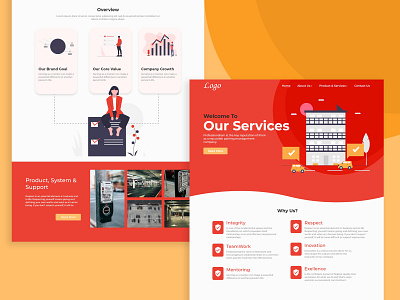 Web UI Design - Professional Services color design figma landing page ui ux web webdesign website xd design