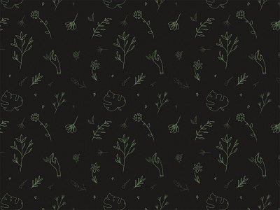 Plant pattern #1 floral flower ipad leaf pattern plant procreate seamless pattern