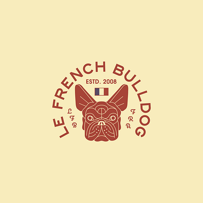 Le French Bulldog french bulldog logo