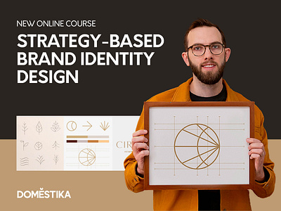 Strategy Brand Identity Online Course brand identity brand identity designer branding design geometric graphic designer icon logo logo designer logo mark mark online course pattern strategy typography