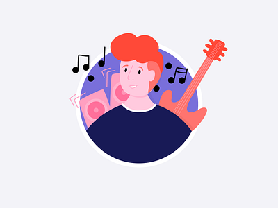 Musician Character Avatar | Illustration app app illustration avatar avatar design band character illustration music musicband musician person ui ui ux uiux vector vector illustration web web design website website design