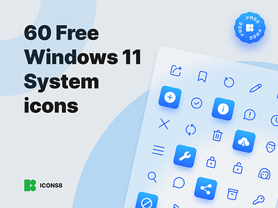 Windows 11 icons freebie design design tools free freebie graphic design icon icons ui windows 11