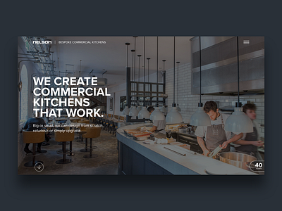 Nelson Commercial Kitchens design interactive typography web web design web development website