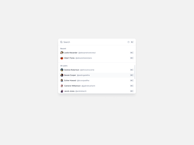 Quick Search UI Component app search best search components dashboard search design system figma figma components figma design system quick search search search compoenents search components ux