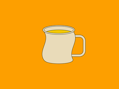 Squiggle Cup beverage cartoon coffee cup design drink flat food illustration minimal mug squiggly tazza tea the