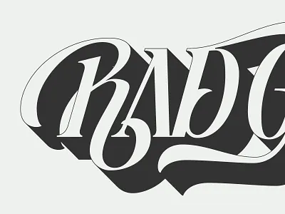 Unused Rad Mural Concept custom type hand lettering illustration lettering mural ligature logo logotype mural rad script serif lettering type type mural typography wordmark