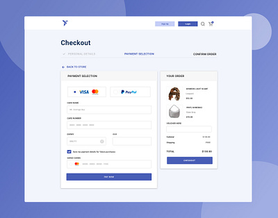 Checkout Page app design typography ui web