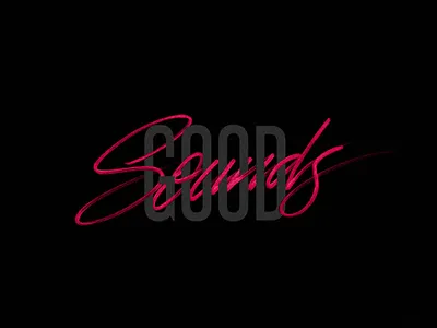 Type Lettering SOUNDS GOOD art direction calligraphy concept design design graphic design illustration lettering typo typogaphy typography design