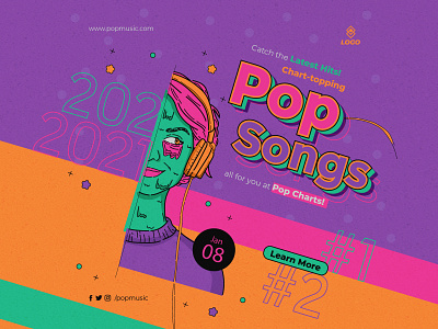 Album Cover Art design illustration stock illustration vector