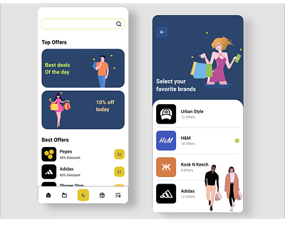 Shopping App adobe xd clean ui mobile design user friendly vectorart