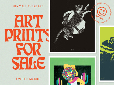 Prints in the Shop! art prints design gig poster graphic design illustration music richmond typography
