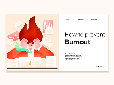 Job burnout 2 - Noise illustration app character design design flat illustration man vector web woman work