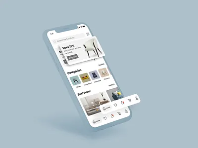 Triple Furniture App (Ecommerce) app design ecommerce furniture furniture store ui ux xd