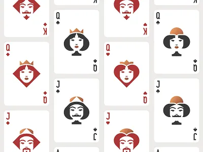 Playing Cards collection ace of spades cards character design graphic illustration illustrator minimal playing card playingcards poker vector