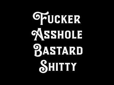 Curse Words curse words cursing custom lettering custom type design graphicdesign hand drawn hand lettering handlettering illustration lettering lettering art lettering artist letters type art typography vintage lettering