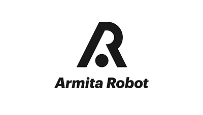 Armita Robot logo brand branding illustration lettermark logo r