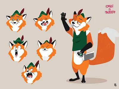 BUDDY - Digital fox adventurer adventure adventurer cartoon character characterdesign comics digital draw fox illustration