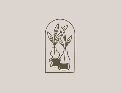 Plants brand brand design brand identity design illustration lineal plants vector