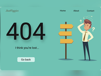 DailyUI 008 - 404 Page 404 404page dailyui errorpage ui designer uiux