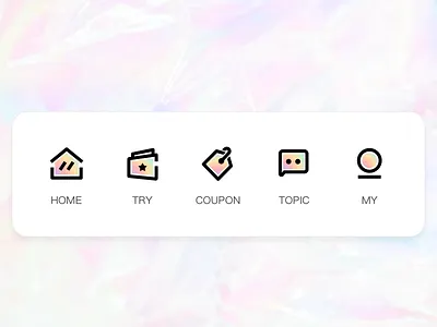 TAB ICON Design design icon tab ui